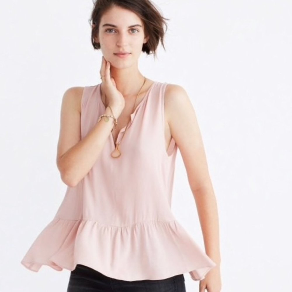 MADEWELL Peplum Tank Top